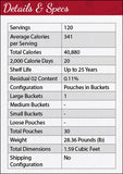 120 Serving Legacy Premium Food Storage