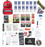 Family Prep Survival Kit with Water Purification Straw Filter - 2 Person